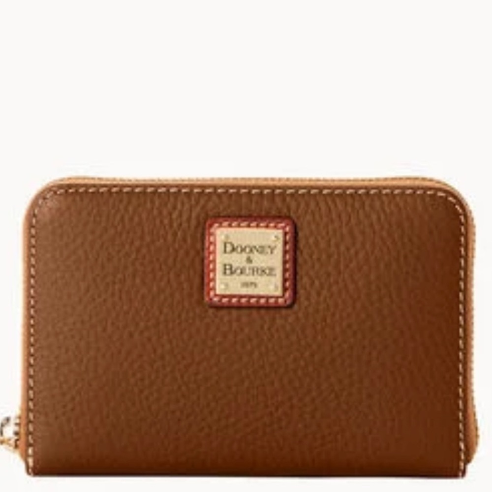 Dooney Bourke Pebble Grain Medium Zip Around Wallet